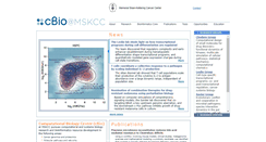 Desktop Screenshot of cbio.mskcc.org