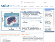 Tablet Screenshot of cbio.mskcc.org