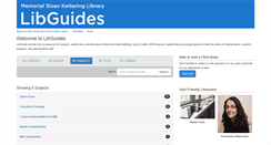 Desktop Screenshot of libguides.mskcc.org