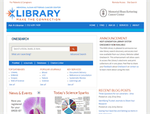 Tablet Screenshot of library.mskcc.org